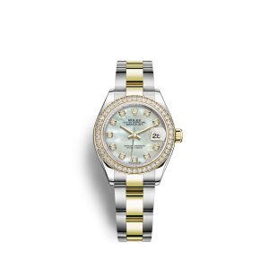 Rolex Lady-Datejust 28 Oystersteel and 18k Yellow Gold, Ref# 279383RBR-0020